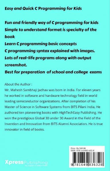 Easy And Quick C Programming For Kids
