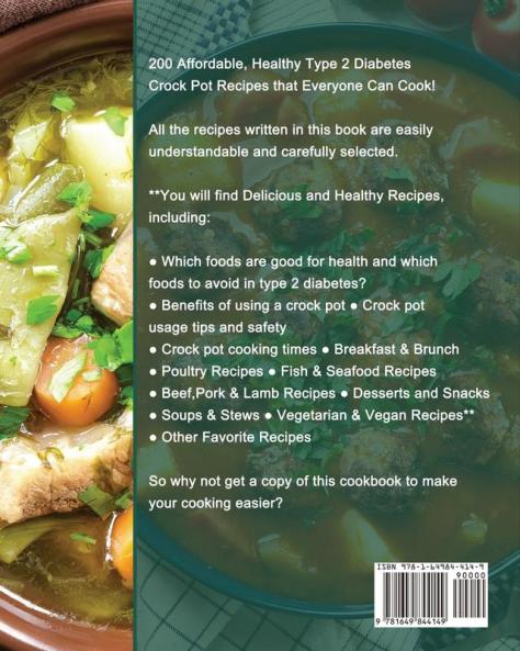 Type 2 Diabetes Crock Pot Cookbook 2021