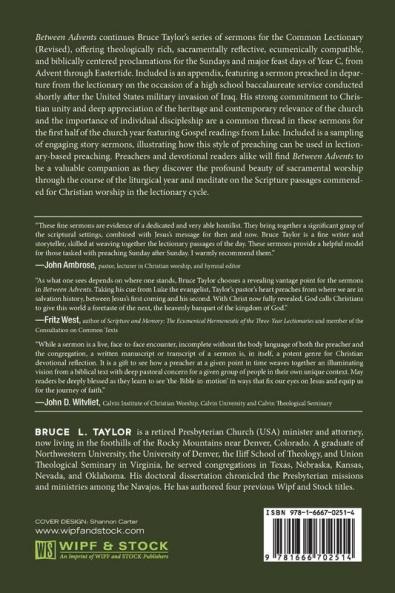 Between Advents: Sermons for the Lectionary Year C Advent Through Eastertide