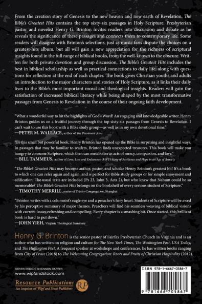 The Bible's Greatest Hits: Top Sixty-Six Passages from Genesis to Revelation