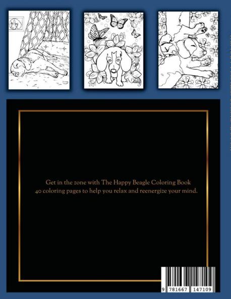 The Happy Beagle Coloring Book