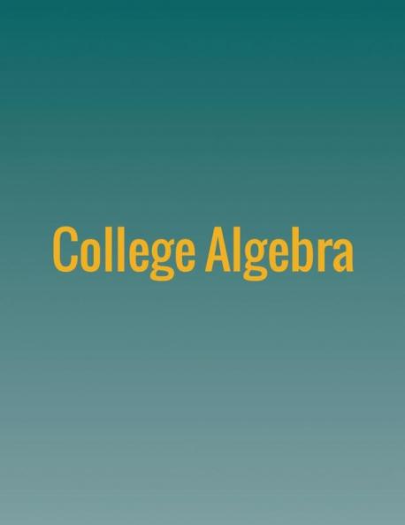 College Algebra