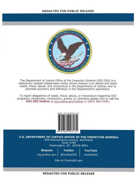 Office of the Inspector General Report: Review of Four FISA Applications and Other Aspects of the FBI's Crossfire Hurricane Investigation