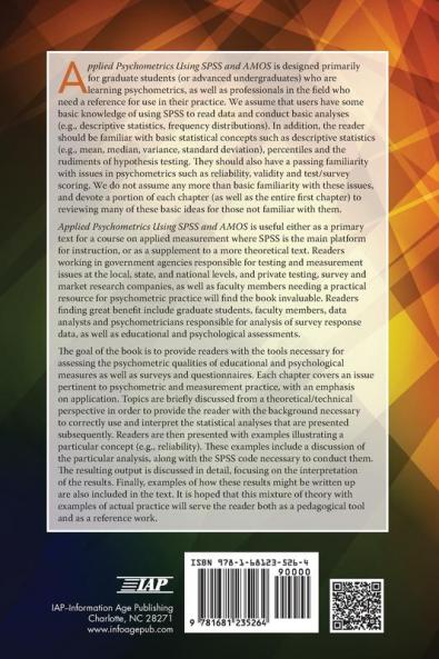 Applied Psychometrics using SPSS and AMOS