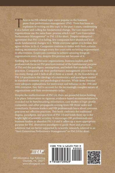Next Generation Performance Management