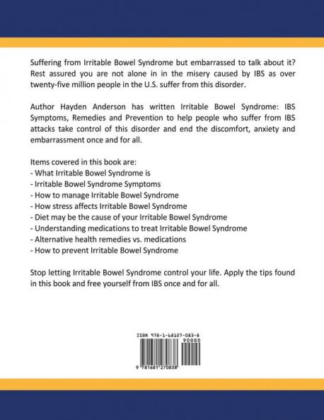 Irritable Bowel Syndrome: IBS Symptoms Remedies and Prevention (Large Print): The Alternative Healing Series