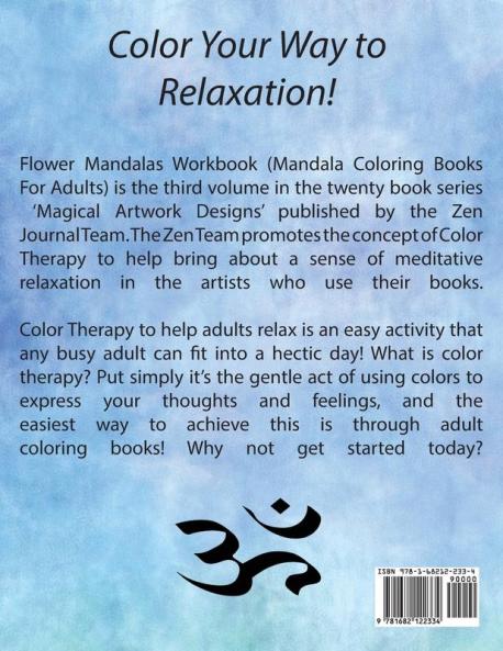 Flower Mandalas Workbook (Mandala Coloring Books For Adults)