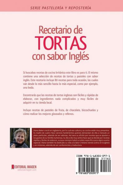 Recetario de Tortas y Pasteles con sabor inglés