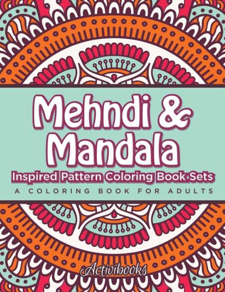 Mehndi & Mandala Inspired Pattern Coloring Book Sets