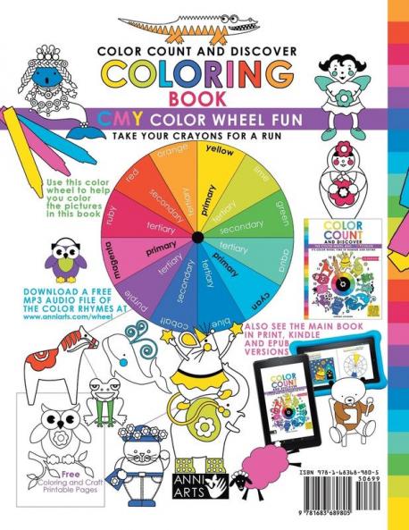 Color Count and Discover Coloring Book: CMY Color Wheel Fun