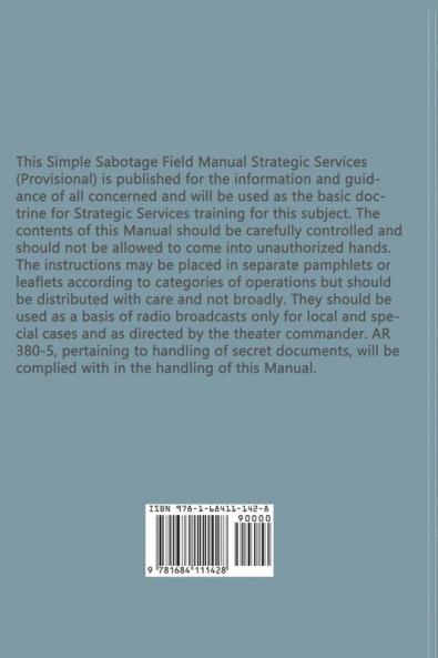 Simple Sabotage Field Manual