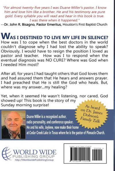 Speechless: Have You Ever Wondered Where God Was When You Needed Him? Well So Did I.
