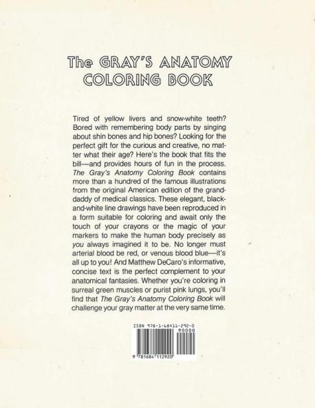Gray's Anatomy Coloring Book