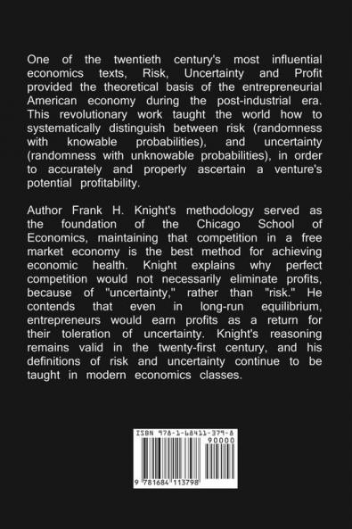 Risk Uncertainty and Profit
