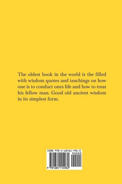 The Teachings of Ptahhotep: The Oldest Book in the World