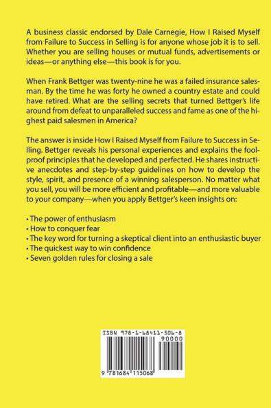How I Raised Myself from Failure to Success in Selling