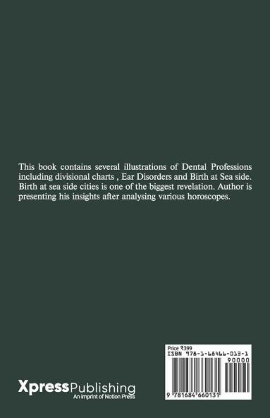 Vedic Analysis Of Dental Profession Ear Disorders And Birth At Sea Side