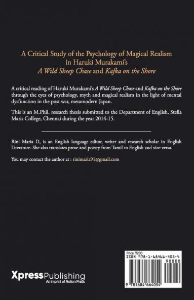 A Critical Study of the Psychology of Magical Realism in Haruki Murakami’s  A Wild Sheep Chase and Kafka On The Shore