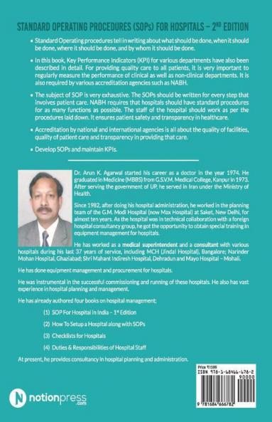 Standard Operating Procedures Sop For Hospitals 2Nd Edition