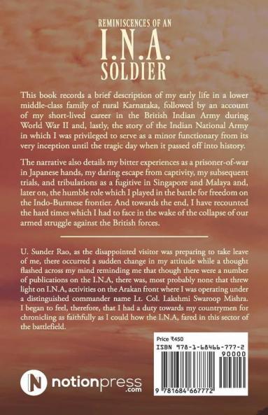 Reminiscences Of An I.N.A. Soldier