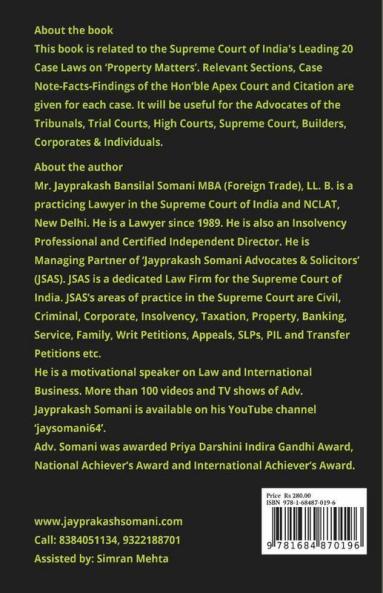 'Property Matters' Supreme Court's Latest Leading Case Laws