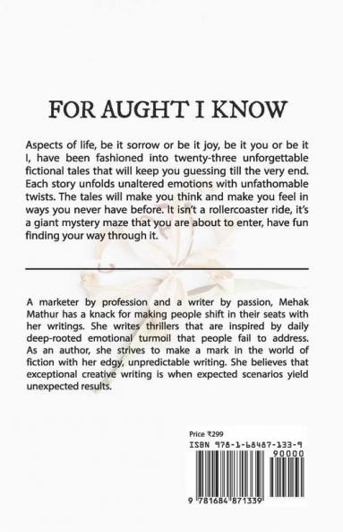 For Aught I Know