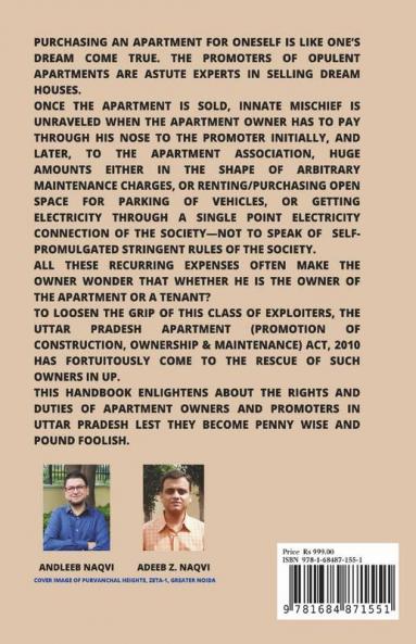 Law On Apartments In Uttar Pradesh A Handbook For Apartment Owners & Promoters A Handbook For Apartment Owners And Promoters
