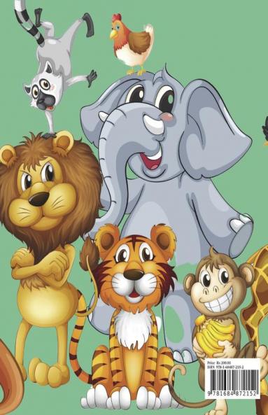 Happy Animals : Coloring Book for Boys &amp; Girls Little Kids Preschool and Kindergarten - Big Kids Coloring Books Ages 3-8 - Happy Animal Coloring Book Adventure