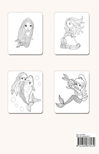 Mermaid Coloring Book for Kids : A Cute Creative Children's Colouring Kids Workbook Game For Learning and Coloring