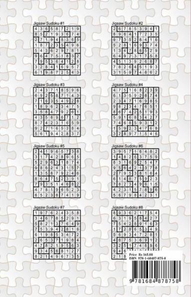 Jigsaw Sudoku Book Hard Level : 200 Hard Jigsaw Sudoku Puzzles Irregularly Shaped Sudoku Sudoku Books for Adults