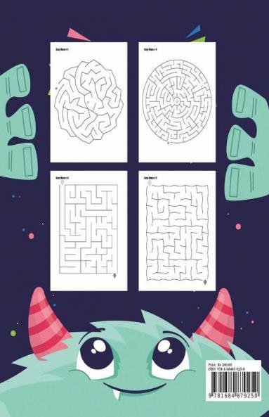 Maze Book For Kids: Maze Games For Kids Activity Books For Kids 4-6 6-8 7-9