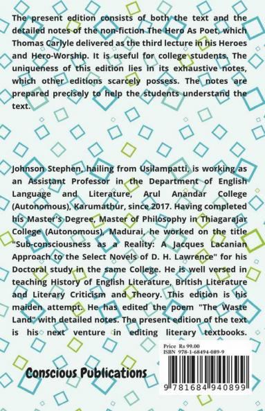 The Hero As Poet: With Detailed Notes