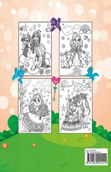 Princess Coloring Book for Girls ages 3-9
