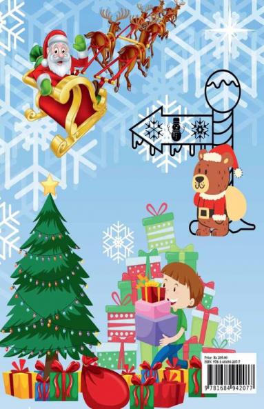 Christmas Coloring Book for Kids : Beautiful Christmas Coloring Book for Kids 3+ | Fun Coloring With Santa ClausReindeer Animals Snowman And More | Festive Coloring Book for Children