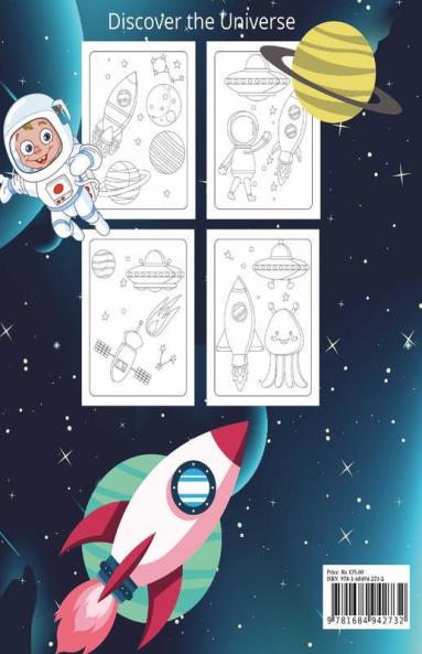 Space Coloring Book : Fantastic Outer Space Coloring With Planets Astronauts Space Ships Rockets (Children'S Coloring Books)