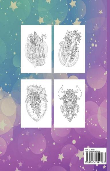 Animals Coloring Book For Adults : Stress Relieving Designs to Color For Adults And Teens