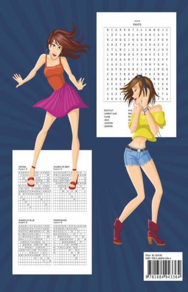 Fashion Word Search Puzzle Book: 40 Puzzles Book With Fashion Word Search For Kids Adults Seniors And All Other Puzzle Fans | A Lot Of Fun And Challenging Word Search Puzzles With Solutions