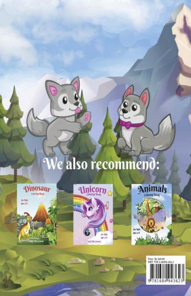 Animals coloring book for kids ages 3-8 : Wild and Farm Animals with Name for Girls & Boys | Coloring & Activity Book for Kindergarten & Preschool Age | Wild and Domestic Animals Tiger...