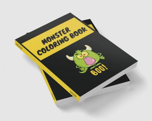Monster Coloring Book : Amazing Coloring Book for Grownups Teens and Kids | Funny Designs that will help you practice for stress relief and relaxation | Cute Cover