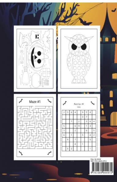 Halloween Activity Book For Kids-Trick or Treat : Halloween Activity Book For Toddlers