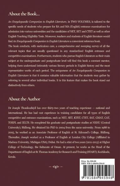 An Encyclopaedic Companion To English Literature Vol. Ii: Vol. Ii
