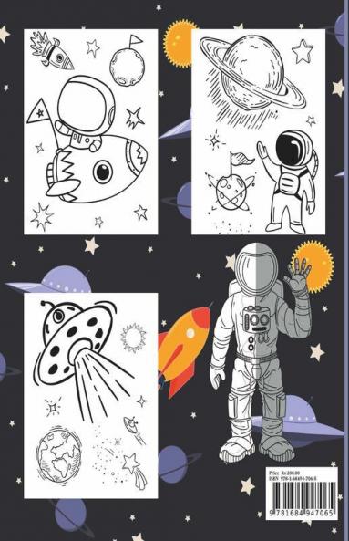 Space Coloring Book For Kids : Planets Astronauts Space Ships Rockets And Much More Designs For Boys Girls Toddlers Kindergarten Preschoolers