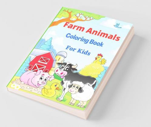Farm Animals Coloring Book For Kids : Animals Coloring Pages With Cows Chickens Horses And More Country Scenes For Toddlers