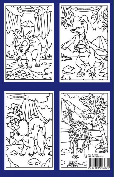 Dinosaurs Coloring Book For Kids : Amazing Dinosaurs Coloring Book for Boys Girls Toddlers Preschoolers Kids 3-12 | Fantastic Children's Coloring Book for Boys &amp; Girls with Cute Dinosaur Pa...