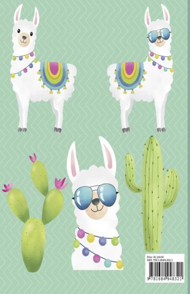 LLama Coloring Book For Kids : Funny and Cute Llama coloring pages for Girls