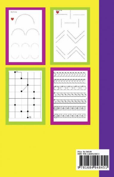 Prewriting motor skills and pencil control book for toddlers. A preschool book for pre cursive printing and tracing : Tracing book for toddlers a tracing shapes workbook and a prewriting skills wo...