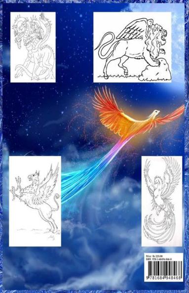 Mythical Creatures Coloring Book For Adults : And Kids With Fantasy Animals And Mythological Beasts