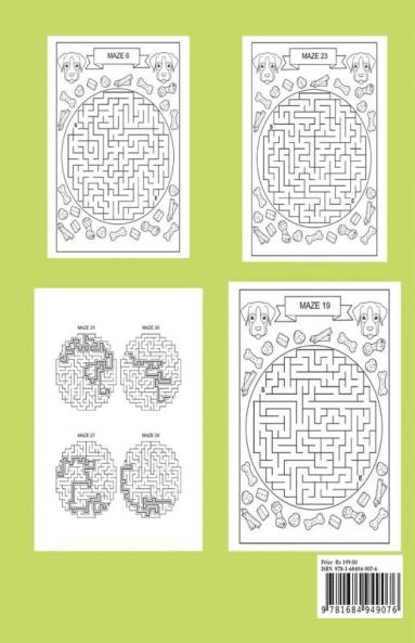 Dog Mazes for Kids : Amazing Dog Mazes for Kids with Solutions| Activity Book for Kids and Adults | Funny Mazes | Maze Activity Book