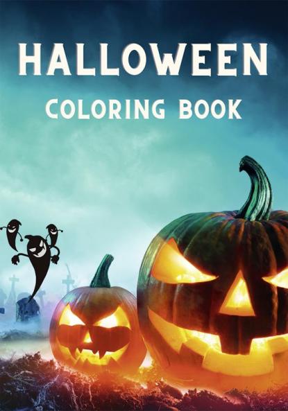 Halloween Coloring Book : For Adults with Witches Haunted Houses Pumpkins and Monsters│ Stress Relief Adult Relaxation with Spooky coloring pages for Women