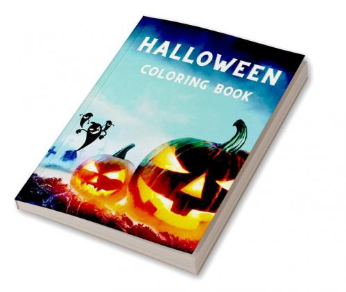 Halloween Coloring Book : For Adults with Witches Haunted Houses Pumpkins and Monsters│ Stress Relief Adult Relaxation with Spooky coloring pages for Women